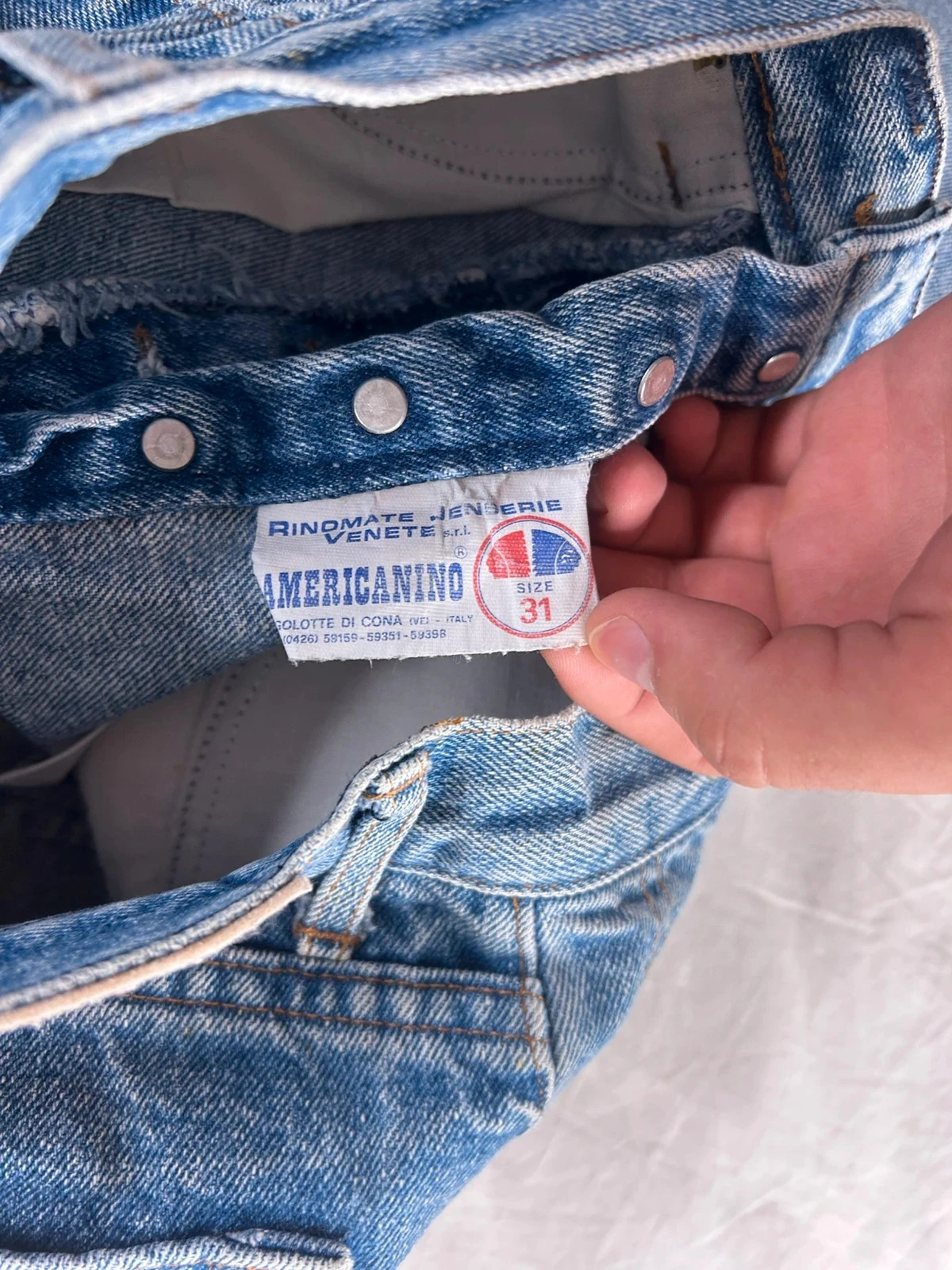 Light blue americanino vintage straight jeans size 31 – photo 10